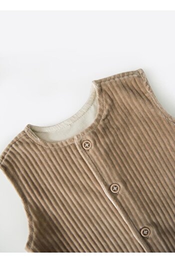 kitikate Organic Dosse Vest Beige