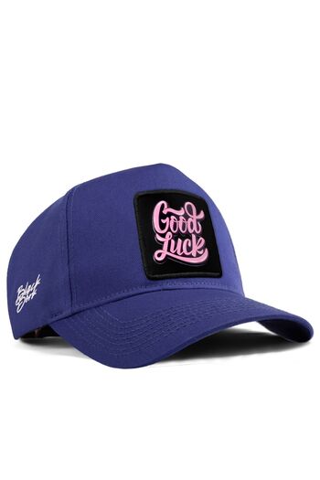 BlackBörk Блакитна бейсболка з логотипом Good Luck