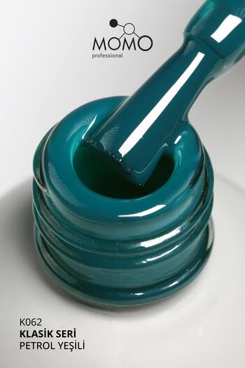 MOMO professional Kalıcı Oje K062, Petrol Yeşili, 4 ml, TPO- FREE