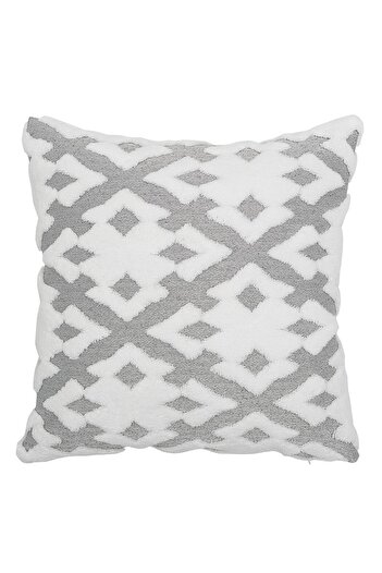 HAMUR Special Design Jacquard Patterned Decorative Pillow Cushion Cover Maldive Gray