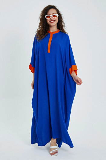 bacc Long Length Saks Colorful Loose Woven Women's Dress - Bcvl-24949