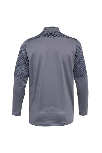 UMBRO TC-0211 Plus Camp Jacket Hooded Sweat Φούτερ Ανδρικό Μπουφάν ΓΚΡΙ