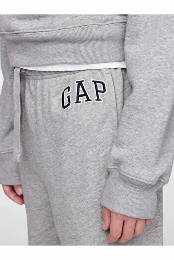 GAP Erkek Çocuk Gri V-frch Ft Bas Heritage Logo Jog Eşofman Altı 743964003-Gri