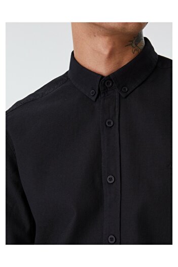 Loft Men's Black Lf 2030872 White m Shg Shirt Lf2030872-Blk