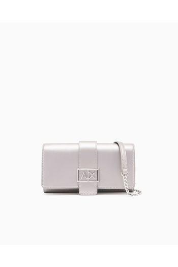 Armani Exchange Portfolio Wallet with Detachable Chain Strap with Logo Wallet Xw000358 Af12039 U809