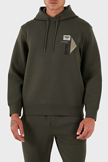 Emporio Armani Logo Cotton Regular Fit Hooded Sweat Men's Sweat Em003587 Af10013 U8120
