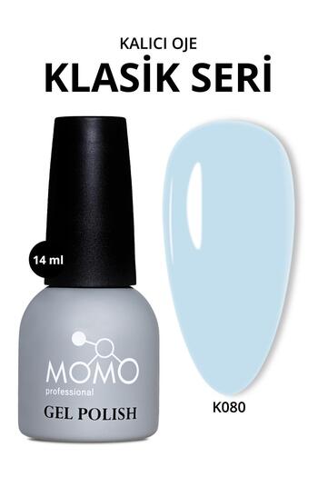 MOMO professional Kalıcı Oje K080, Bebek Mavisi, 14 ml, TPO- FREE