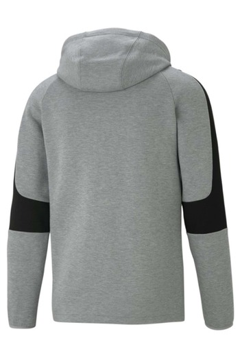 Puma 585812 Evostripe Core Fz Hoodie Hooded Jacket Tracksuit Top Men's Jacket GRAY