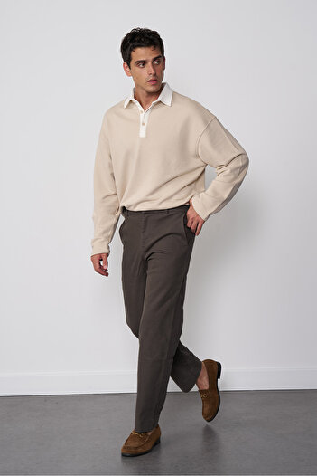 Beyyoglu Straight Gabardine Trousers