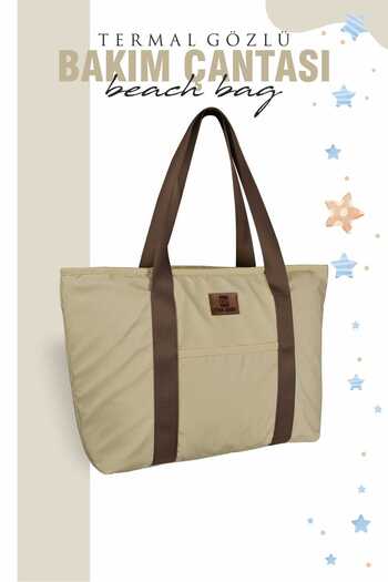EYNA ANNE VE BEBEK TEKSTİL ÜRÜNLERİ Solena Beach Bag - Mother Baby and Beach Bag