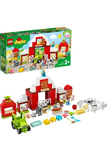 LEGO DUPLO Town Barn, Tractor and Farm Animal Care 10952 Educational Farm Play Set; (97 Pieces)