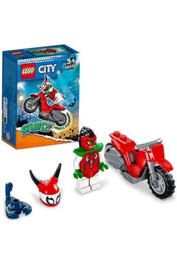 LEGO ® City Fearless Scorpion Demonstration Motorcycle 60332 - Creative Toy Building Set (15 Pieces)