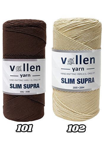 vollen yarn Slim Supra 200 Gr Waxed Polyester Cord – Bag Cord, Runner Cord, Bracelet Cord, Pase Cord – Latte