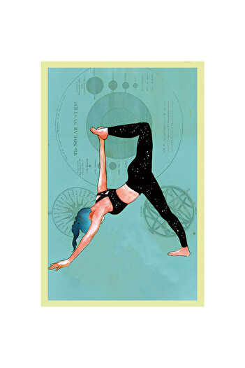 Hi Kami Movement and Balance – Yoga & Sports Concept Decorative Design Gift Note Cards |   10X15Cm