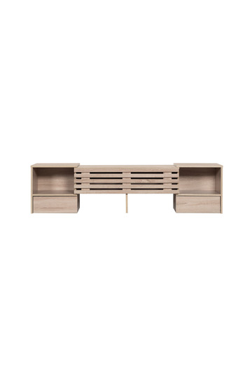 BAITY Malaysian Wood TV Table 160cm with Moving Wooden Drawers - Wooden Color