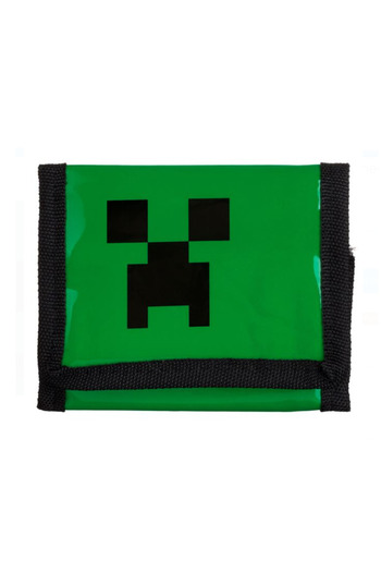 Lumi LUXURY Green Minecraft Wallet with Chair for Kids 12.5x2x10cm