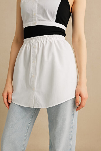 mirach White Women's Shirt Skirt Lengthener Underwear |   Functional Use with Stylish and Comfortable Design