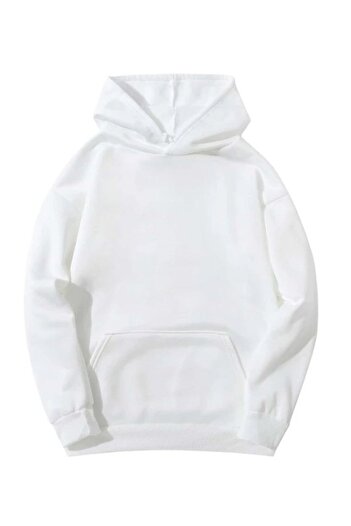 S&A DESIGN Hanorac supradimensionat cu 3 fire, unisex, fără imprimeu Balbazaar