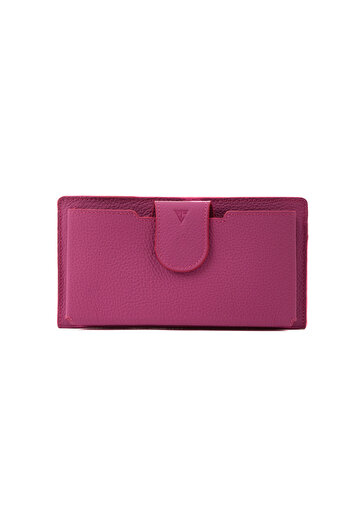 TANGCARF Genuine Leather Women's Wallet, with Phone Compartment |   Viva 3216 Pink