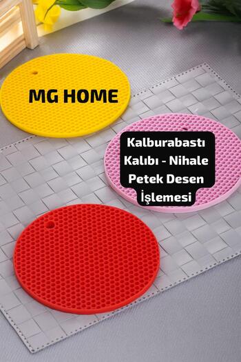 MG HOME 2 Pieces Trivet Honeycomb Griddle Mould Practical Silicone Trivet Silicone Fireproof Non-Stick