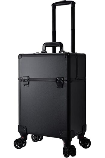 Generic Professional Makeup Trolley Case, Portable Cosmetic Train Case, Rolling Cosmetic Cases Organizer