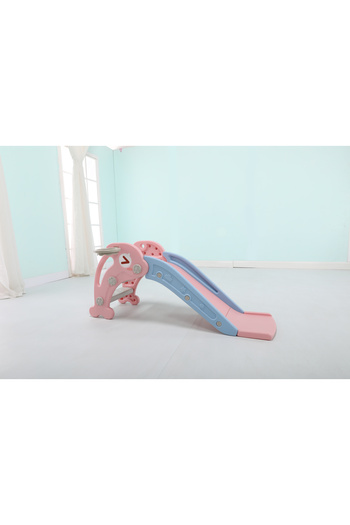 FULLJOY Dolphin slide with basketball hoop, 120*35*55 cm