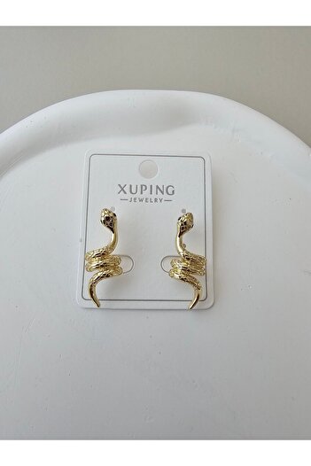 Zivazer Store Women's Steel Tarnish Xuping Snake Figured Earrings
