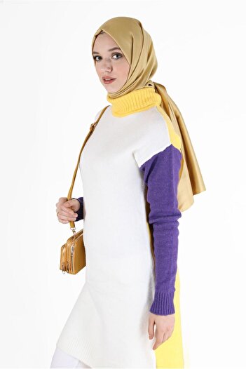 Alvina 3 COLOR FISHER COLLAR KNITWEAR TUNIC 42054
