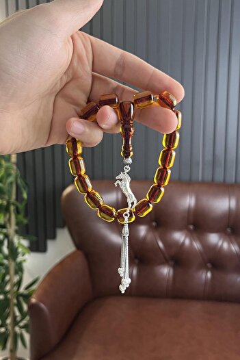 dergah tesbih Silver Horse Şahlanış Series New German Squeezing Efe Rosary