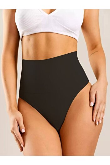 MİSTİRİK Montela Model String Panties Collecting and Firming Underwear Model Black Color