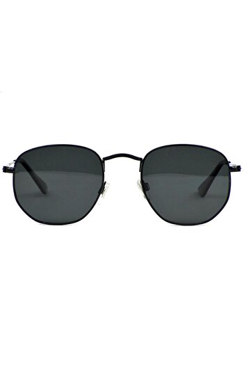 Luis Marin Pentagonal Polarized Men's Sunglasses Black Ln002