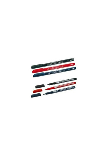 Rubenis Cd Pen (12 Pcs) Permanent S Series with Eraser Blue Tp-905-S/M