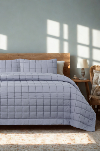 ZEBRACASA Alora Double Bedspread Set / Gray