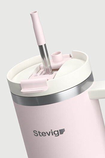 Stevig 2 Moods Tuck-in Tumbler Sızdırmaz Çelik Termos 900 ML Petal Pink ST-241