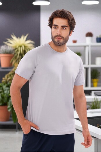 KozaLüks Men's Crew Neck 100% Cotton T-Shirt – Comfortable Fit