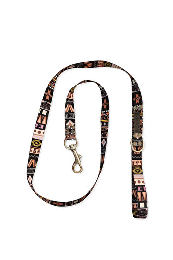 Oli and Lui Aztec Denim Dog Walking Strap - Dark
