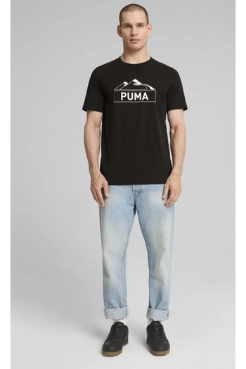 Puma Puma Mountain Graphic Tee - Open Road Black