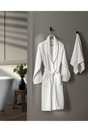 Madame Coco Avril Unisex-Bademantel-Set mit Schalkragen