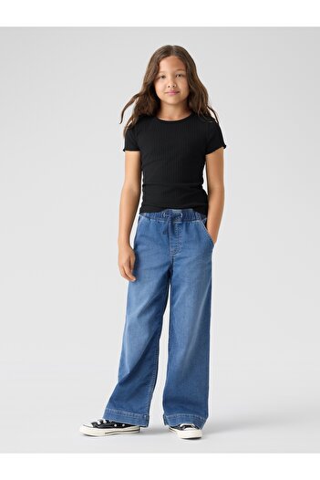 GAP Kız Çocuk Mavi Washwell Denim Pantolon