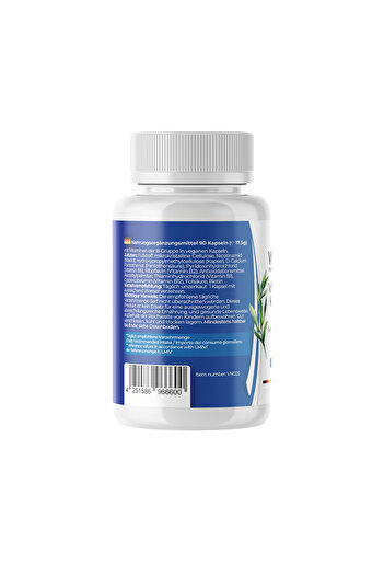 VITASIGN Premium Vitamin B Complex + Biotin, 90 Vegan Capsules – Eight B Vitamins Formula