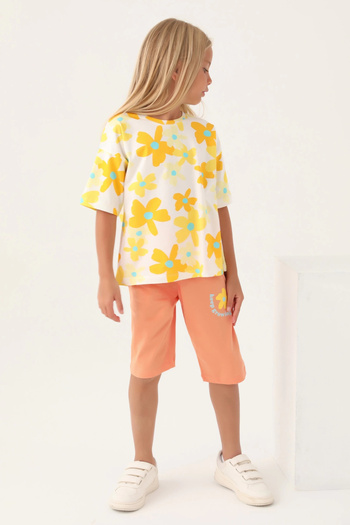 Rolypoly Girl's Capri Suit - Cream