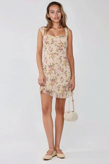 Hiccup Sweetheart Neck Polka Dot Mini Tulle Dress