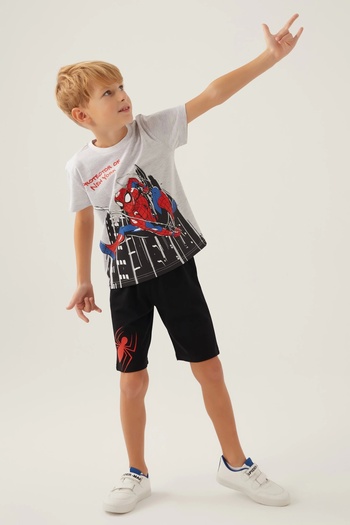 SPIDERMAN Spider-man boy's bermuda set - snow melange