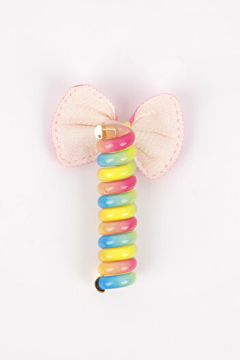 Le Mabelle Multicolored Bow Pasta Buckle for Girls
