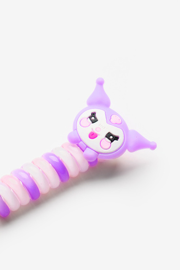 Le Mabelle Girl's Pasta Buckle with Lilac Kuromi Figure