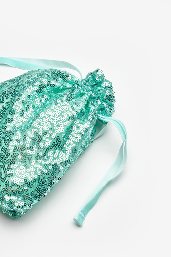 Le Mabelle Mint Sequined Girl's Bag