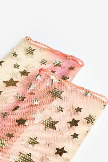 Le Mabelle Yellow Little Star Detailed Girl's Tulle Socks