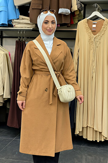 Tebrikler tekstil Women's Summer Stylish Trench Coat Model G3108