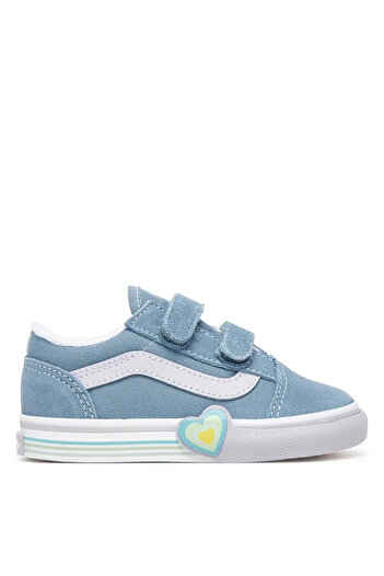 Vans Mavi Bebek Yürüyüş Ayakkabısı VN000D4SCFL1-Old Skool V Heart