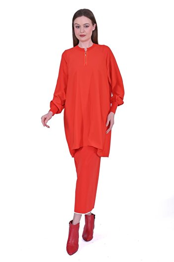Invee A-Line Tunic Orange